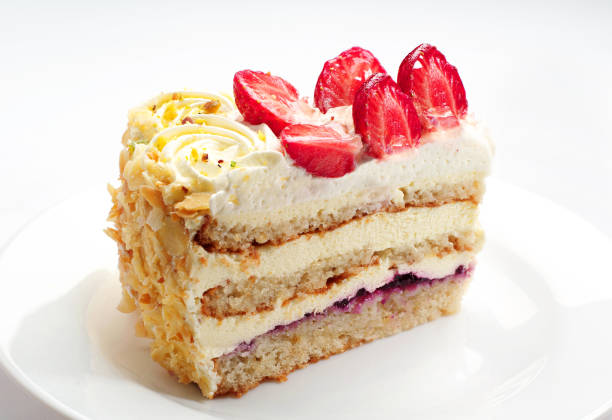 istock Piece of strawberry cake 902188530