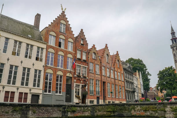 istock View from the canal in Bruges 902192226