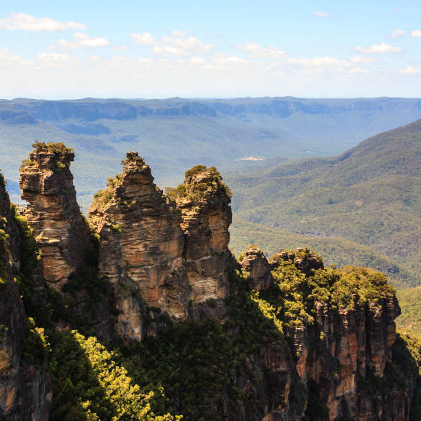 istock The Three Sisters is the Blue Mountains’ most Impressive  landmark. Located at Echo Point Katoomba. Blue Mountains, New South Wales, Australia 902195882