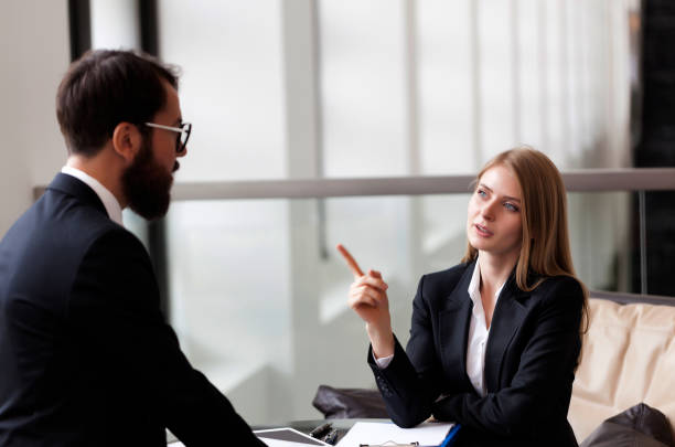 istock Job interview at Employment agency 902205580
