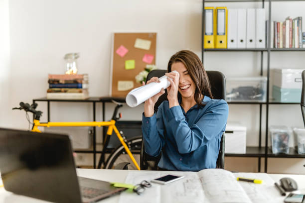 istock Woman searching trough hand made binocular 902214690