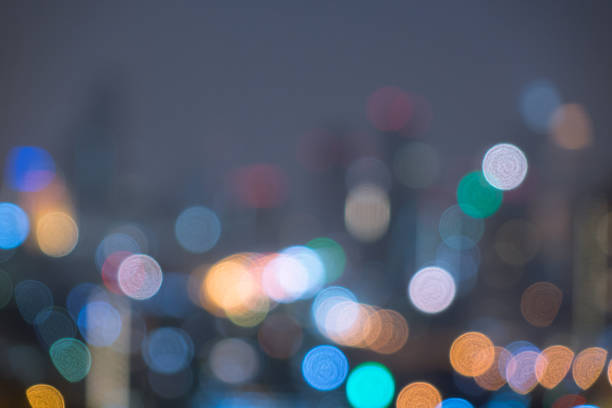 istock Abstract bokeh city light for background 902221592