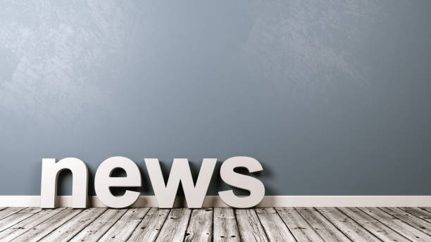 istock News Text on Wooden Floor Against Wall 902224236