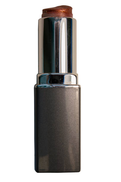 istock Female burgundy lipstick on white background. Subject for make-up 902224596