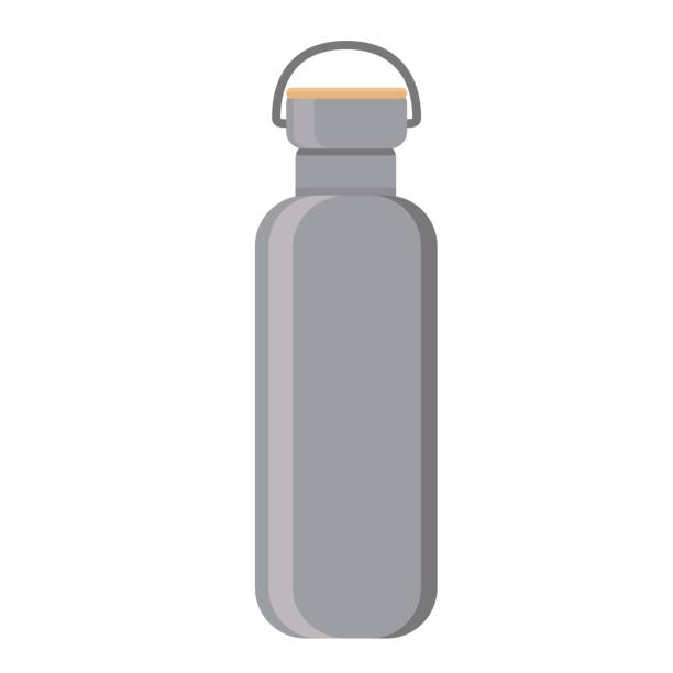 Water Bottle Flat Design Stock Illustration - Download Image Now