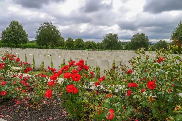 Photo of Hooge Crater WW1 Cemetery near Ypres