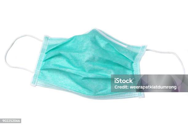 Medical Mask Stock Photo - Download Image Now - Protective Face Mask, White Background, Cut Out