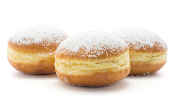 istock Traditional sufganiyah donut isolated 902261218