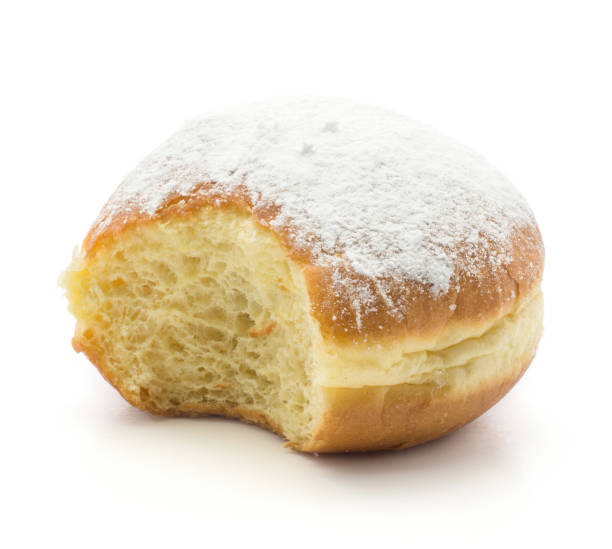 istock Traditional sufganiyah donut isolated 902261642