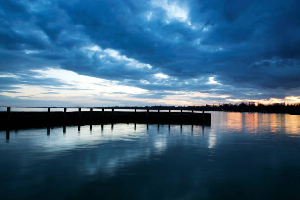 istock Blue sunset at Lake Balaton, Hungary 902264332