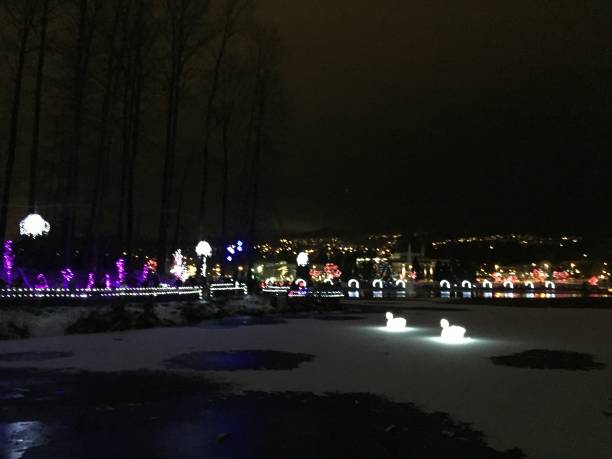 istock Christmas installation in Lafarge Lake park 902279108