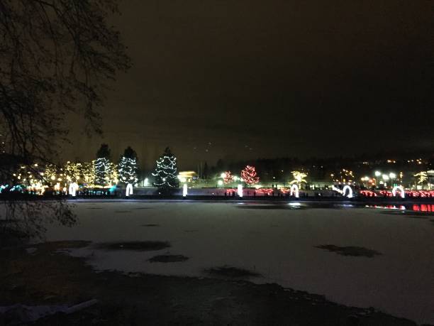 istock Christmas installation in Lafarge Lake park 902279114