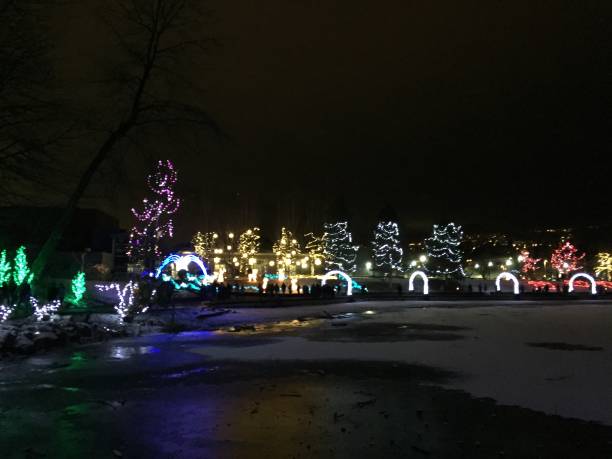 istock Christmas installation in Lafarge Lake park 902279142