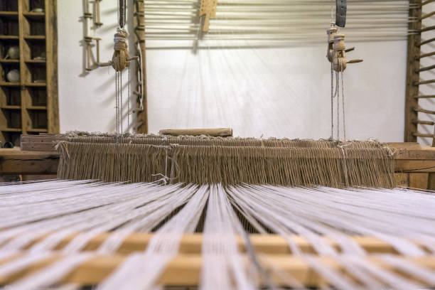istock old loom antique weaving machine detail 902279174