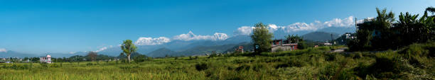 istock Panoramic view of Himalayas, Nepal 902280194