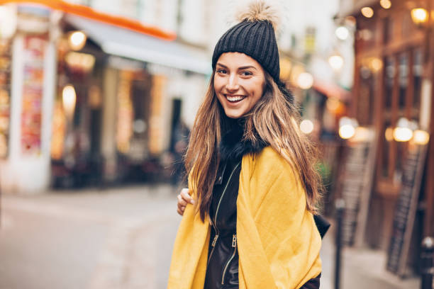 Young woman out for shopping