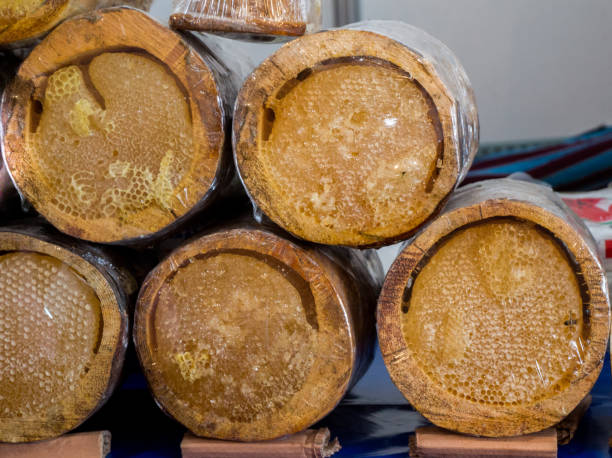 istock Fresh honey in the sealed comb frame 902299690