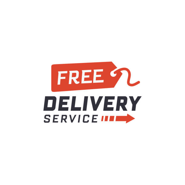 kostenlose lieferung service - delivery van distribution warehouse vector shipping stock-grafiken, -clipart, -cartoons und -symbole