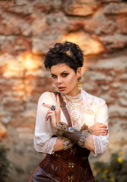 istock Hooligan girl in a steampunk style 902326246