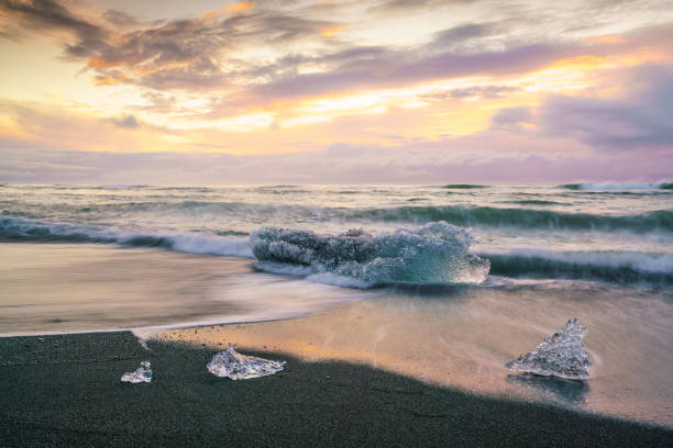 istock Ice beach in jokulsarlon, Iceland. 902340846
