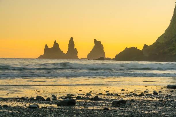 istock Landscape of Vik coast at sunset 902340896