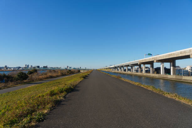 istock Arakawa riverbed, Japan Tokyo 902341352