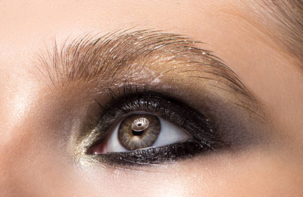 Beautiful female eye close up.