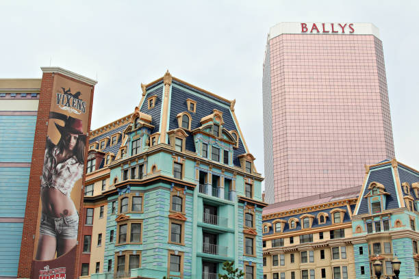 bally's atlantic city hotel and casino, usa - atlantic city gambling new jersey built structure imagens e fotografias de stock
