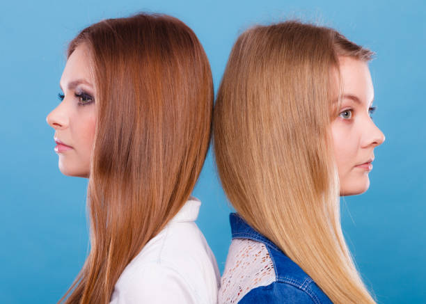 istock Comparison of girls with and without make up. 902354030