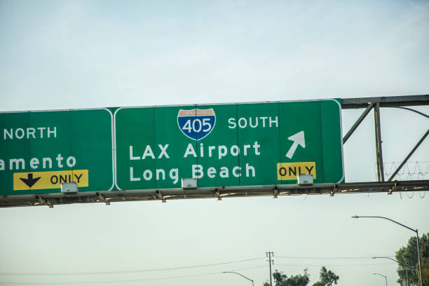 Los Angeles road sign A stock photo of Road signs in Los Angeles, CA. san diego freeway stock pictures, royalty-free photos & images