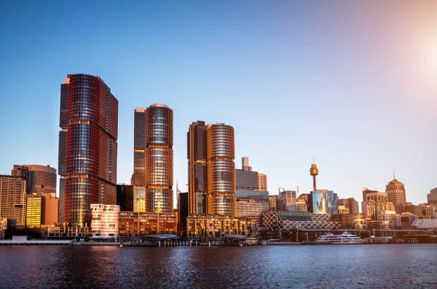 istock City skyline with water harbour 902388084