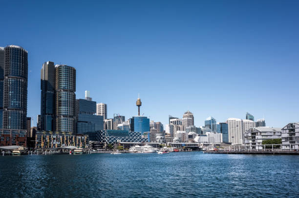 istock City skyline with water harbour 902388088