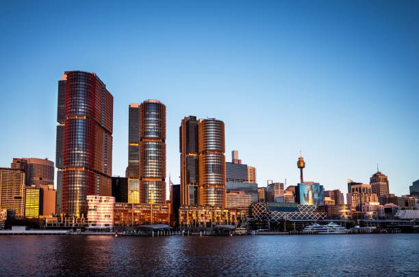 istock City skyline with water harbour 902388090