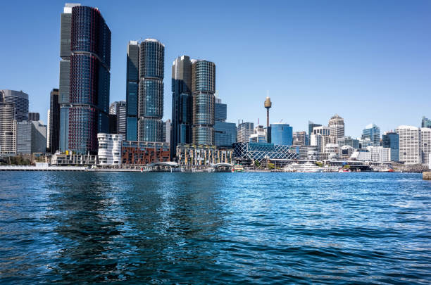 istock City skyline with water harbour 902388092