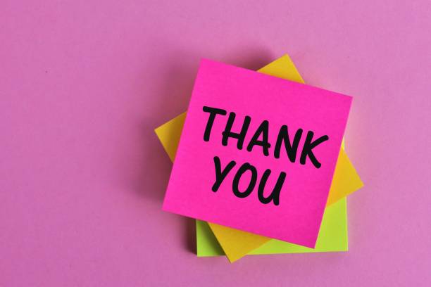 istock An concept Image of a thank you note - Office, business 902391470