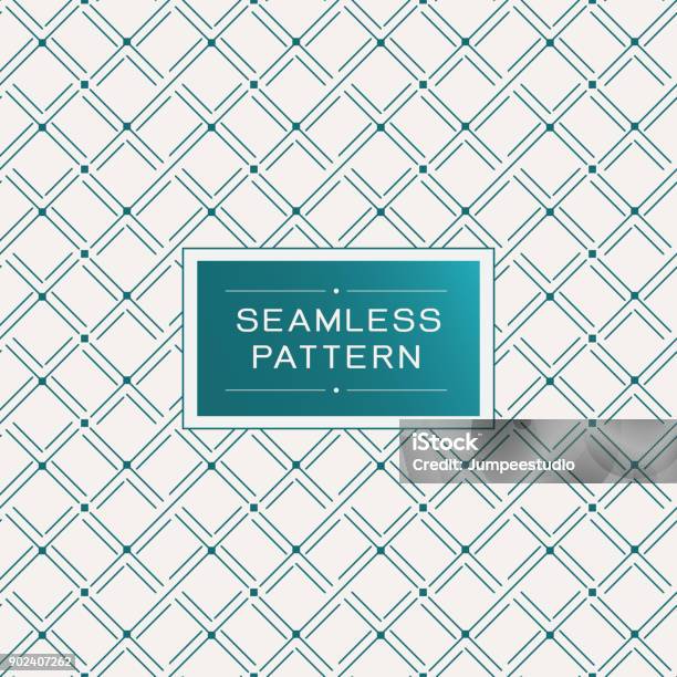 Vector Seamless Pattern And Modern Stylish Texture Repeating Geometric ...