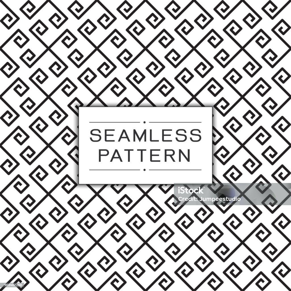 Vector Seamless Pattern And Modern Stylish Texture Repeating Geometric ...