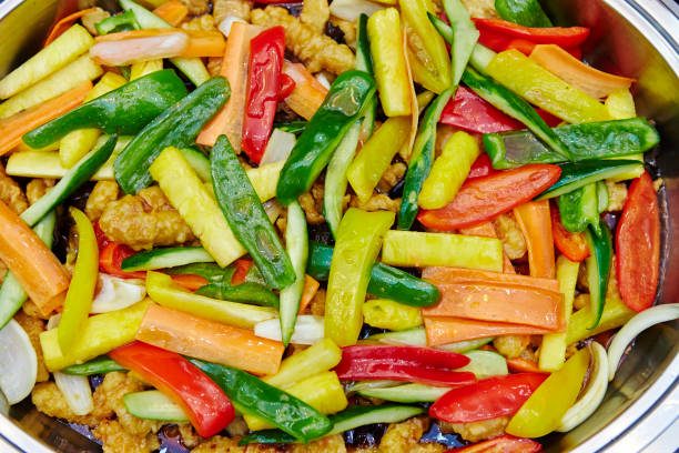 Stir fried chicken and vegetable