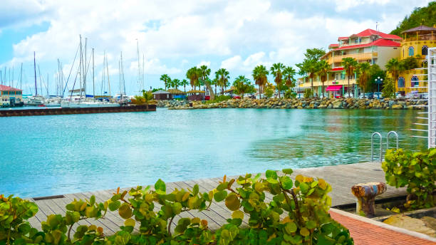 Marigot city, St. Martin Island