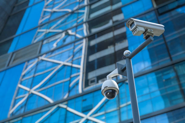 istock Security camera in front of the office building 902461186