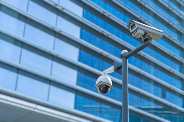 istock Security camera in front of the office building 902464390