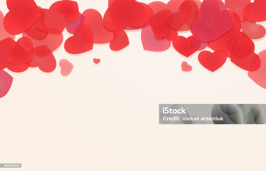 Hart Header Falling Heart Header Stock Illustration - Download Image Now - Abstract ...