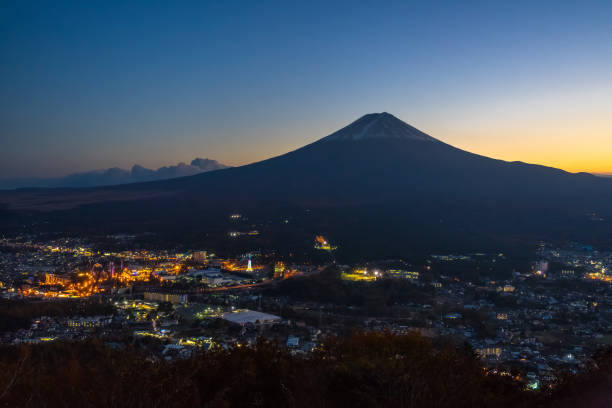 istock Beautiful view Mt.Fuji with city 902469742