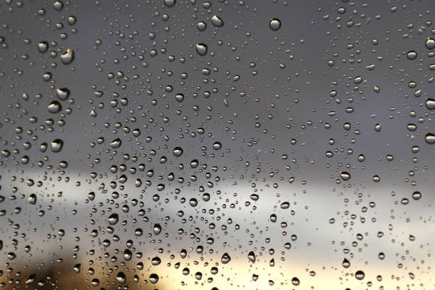 istock Drops of rain on the window 902484380
