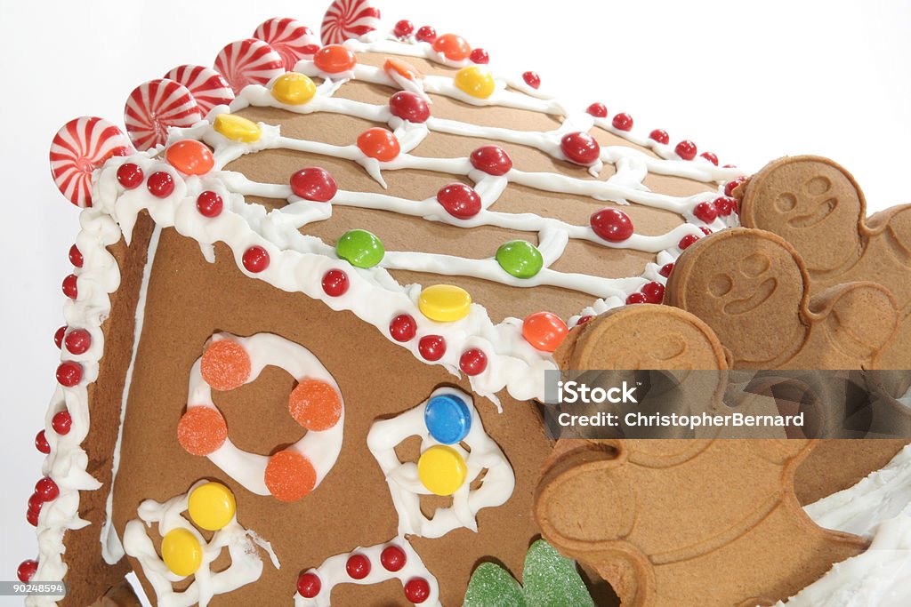 Casa de Gingerbread - Foto de stock de Alimentação Não-saudável royalty-free