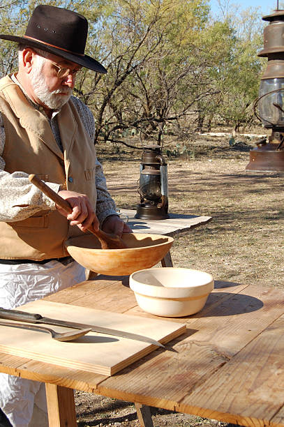 Chuck Wagon Cook  chuck wagon stock pictures, royalty-free photos & images