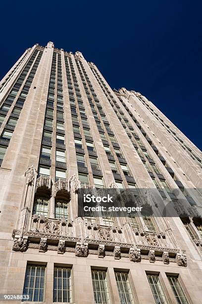 Tribune Tower Nahaufnahme Stockfoto und mehr Bilder von Architektur - Architektur, Aussicht genießen, Blau