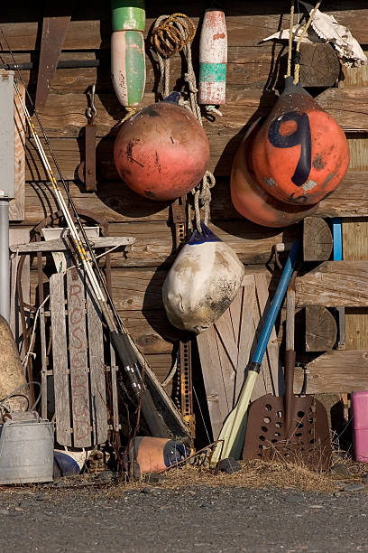 fishing equipment 2 stock photo