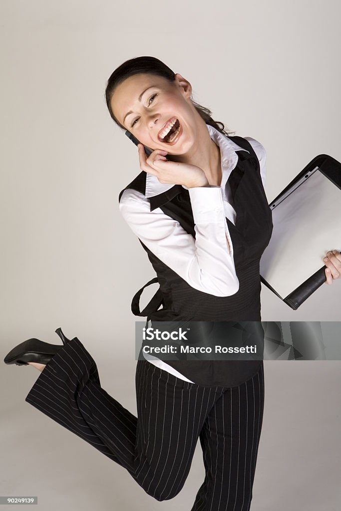 Mulher feliz jovem profissional - Foto de stock de Adulto royalty-free