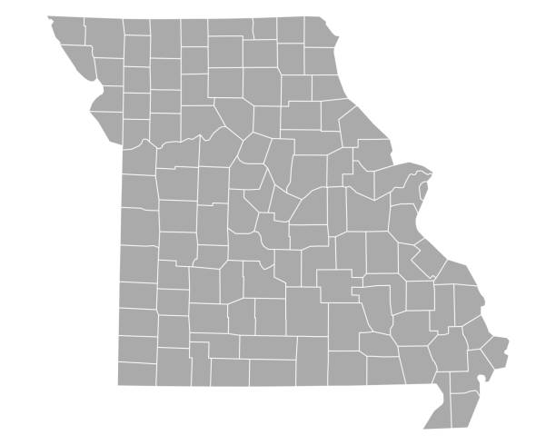Map of Missouri Map of Missouri missouri stock illustrations